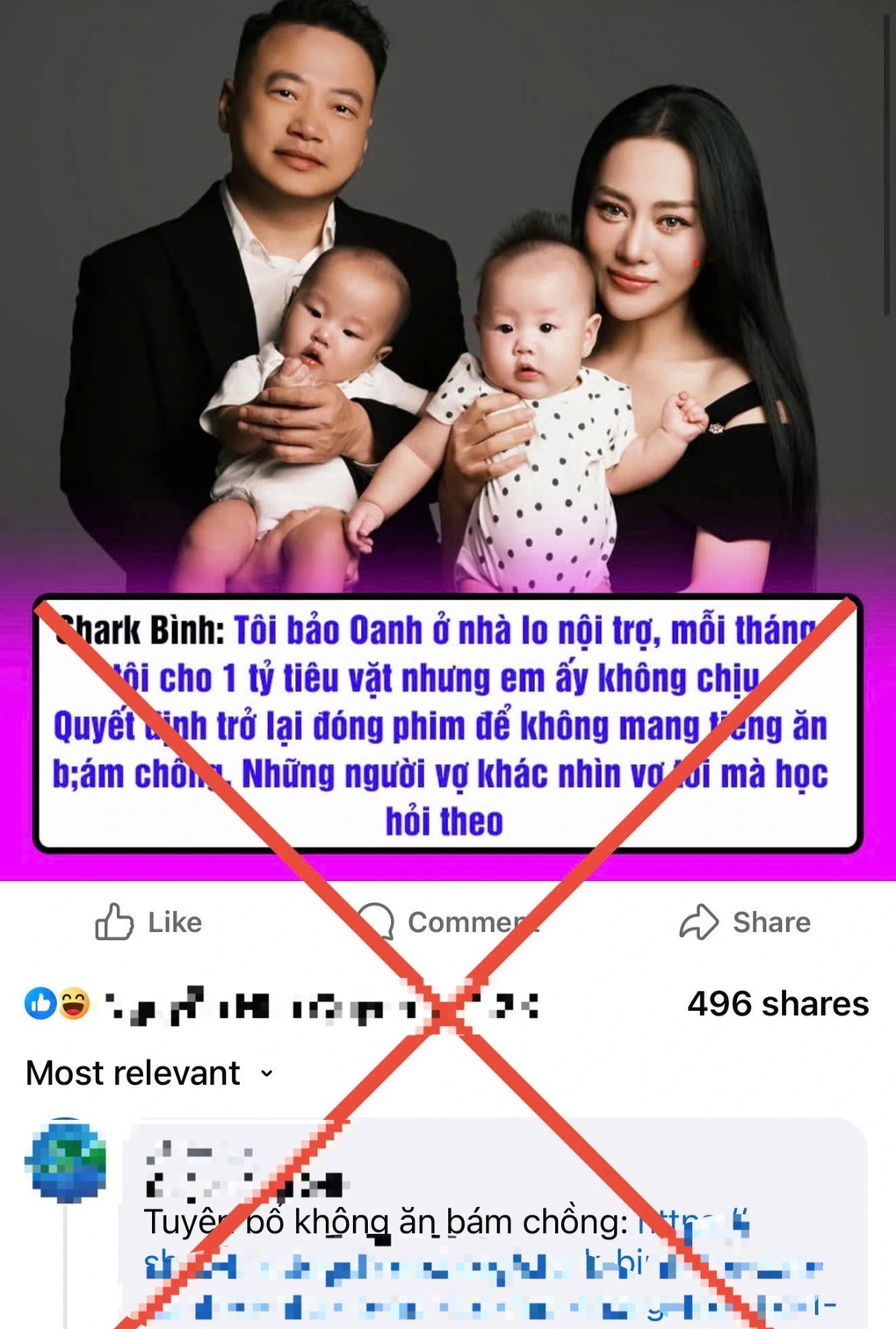 Shark Bình bức xúc vì tin bịa đặt cho vợ mỗi tháng 1 tỷ đồng tiêu vặt - 2