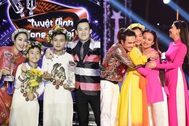Học trò Cẩm Ly, Ốc Thanh Vân đồng quán quân Tuyệt đỉnh song ca nhí