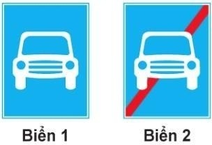 Biển nào báo hiệu "Đường dành cho xe ô tô"?