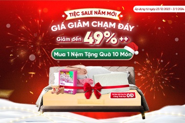 Nệm Thuần Việt tổ chức đại tiệc cuối năm - Chăn ga gối nệm giảm đến nửa giá