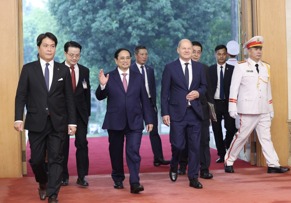 Thủ tướng Phạm Minh Chính chủ trì lễ đón Thủ tướng Đức - 5 Thủ tướng Phạm Minh Chính chủ trì lễ đón Thủ tướng Đức - 5