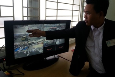 Bến xe Hà Nội giám sát xe khách bằng camera