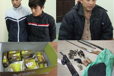 Triệt xóa đường dây sản xuất súng, tổ chức mại dâm do Hùng “cụt” cầm đầu