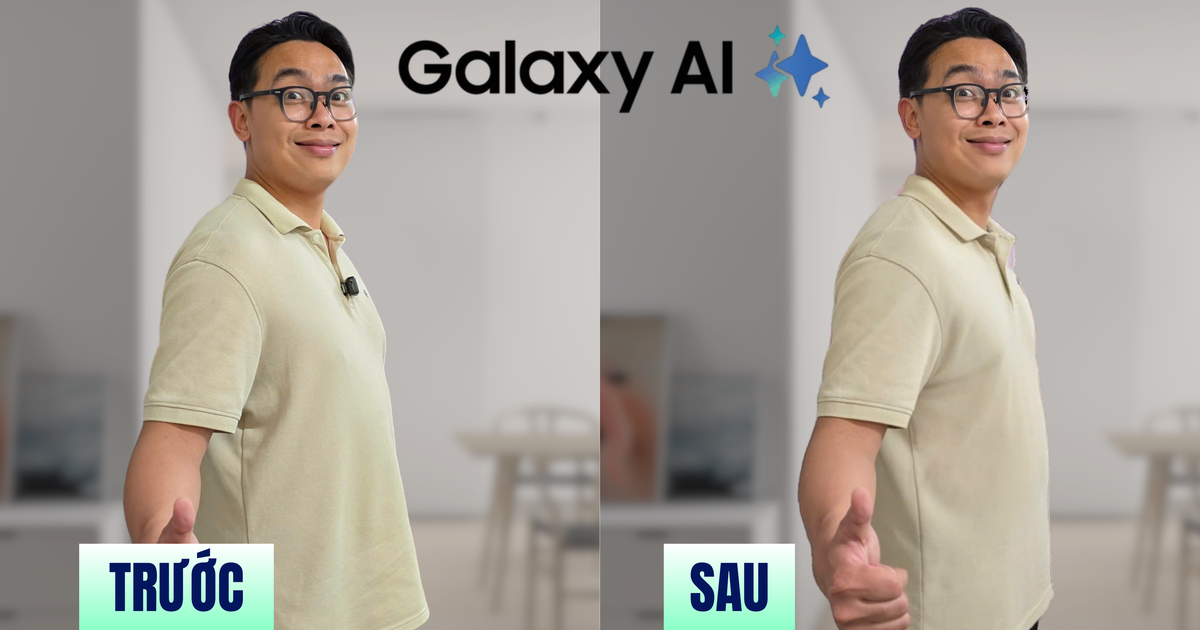 Video: Thử ngay xóa "bụng bia" trong 3 giây bằng Galaxy AI | Báo Dân trí
