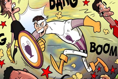 Biếm họa: C.Ronaldo “nghiền nát” Atletico, Alves “bón” cho Higuain