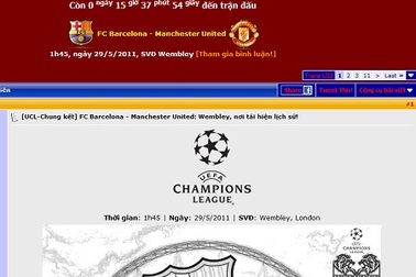 Cộng đồng mạng háo hức đón CK Champions League