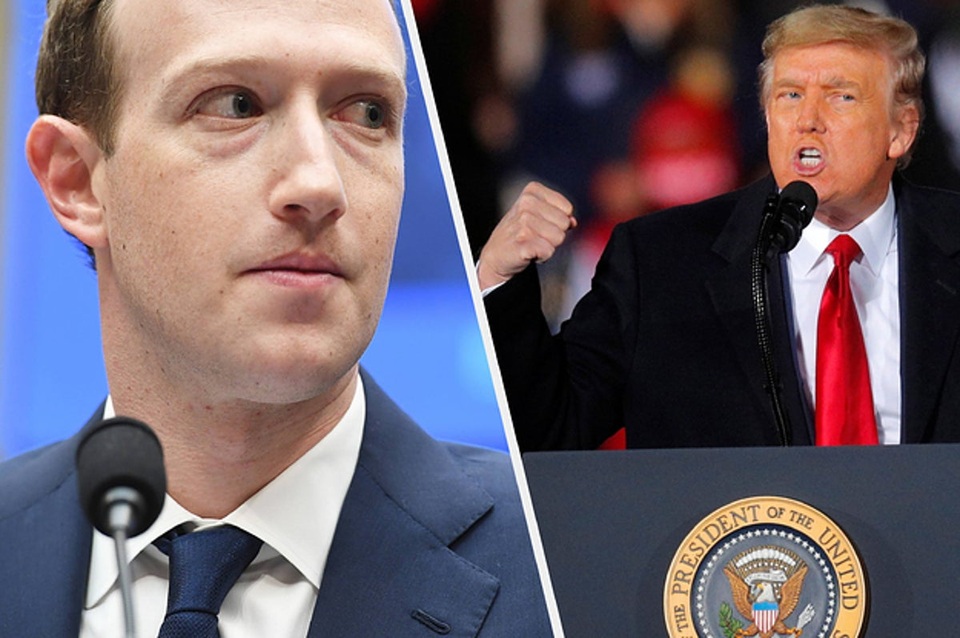 Mark Zuckerberg tuyên bố khóa tài khoản Facebook ông Trump vô thời hạn - 1 Mark Zuckerberg tuyên bố khóa tài khoản Facebook ông Trump vô thời hạn - 1