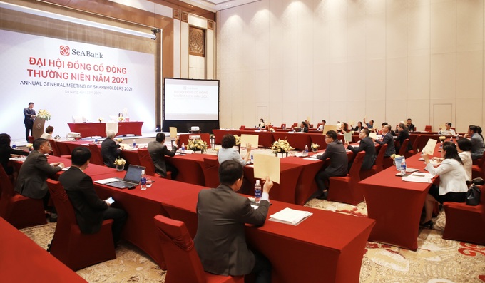 Đại hội đồng Cổ đông SeABank 2021: Thông qua kế hoạch tăng vốn điều lệ lên 16.598 tỷ đồng - Ảnh 1. Đại hội đồng Cổ đông SeABank 2021: Thông qua kế hoạch tăng vốn điều lệ lên 16.598 tỷ đồng - Ảnh 1.