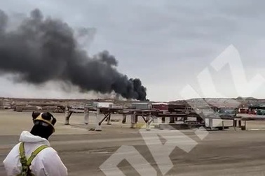 Máy bay bốc cháy do gặp nạn ở Kazakhstan