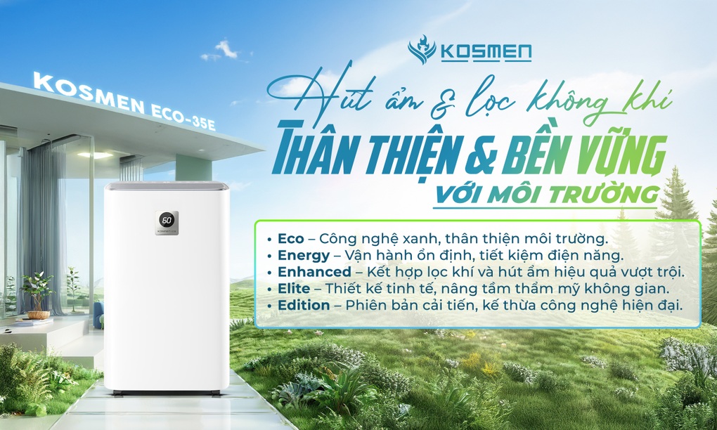 Kosmen ra mắt bộ đôi máy hút ẩm lọc không khí thế hệ mới cho mùa nồm - 5