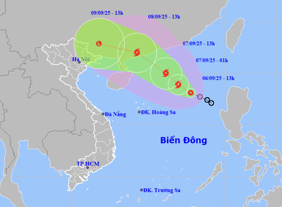 Bão số 7 vừa hình thành, dự báo thời điểm Việt Nam bị ảnh hưởng - 1