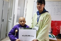 Bạn đọc Dân trí giúp đỡ bé Khánh Linh mắc ung thư xương gần 100 triệu đồng