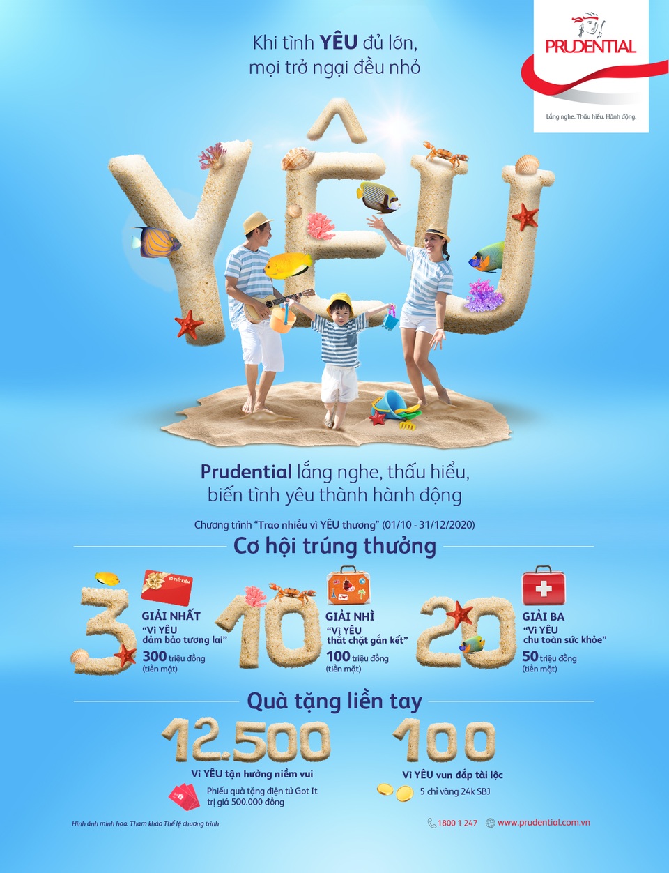 Cùng Prudential “biến tình yêu thành hành động” với gói quà tặng gần 12 tỷ đồng - 2 Cùng Prudential “biến tình yêu thành hành động” với gói quà tặng gần 12 tỷ đồng - 2