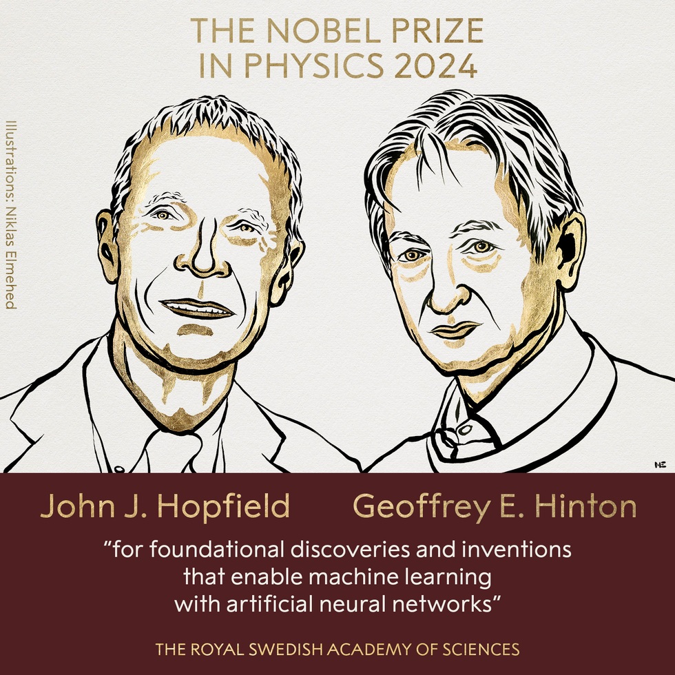 Ông tổ của AI, chủ nhân giải Nobel Vật lý 2024 là ai? - 1 Ông tổ của AI, chủ nhân giải Nobel Vật lý 2024 là ai? - 1