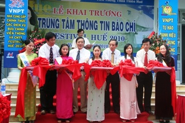 Ra mắt Trung tâm thông tin phục vụ phóng viên dịp Festival Huế