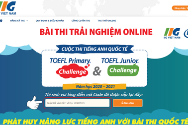 Sôi động mô hình sân chơi tiếng Anh quốc tế TOEFL tại các tỉnh