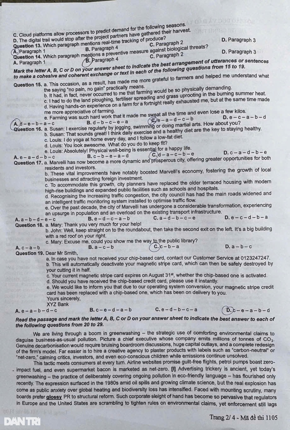 9.0 đọc hiểu IELTS cũng không hiểu hết đề tiếng Anh thi tốt nghiệp? - 2 9.0 đọc hiểu IELTS cũng không hiểu hết đề tiếng Anh thi tốt nghiệp? - 2