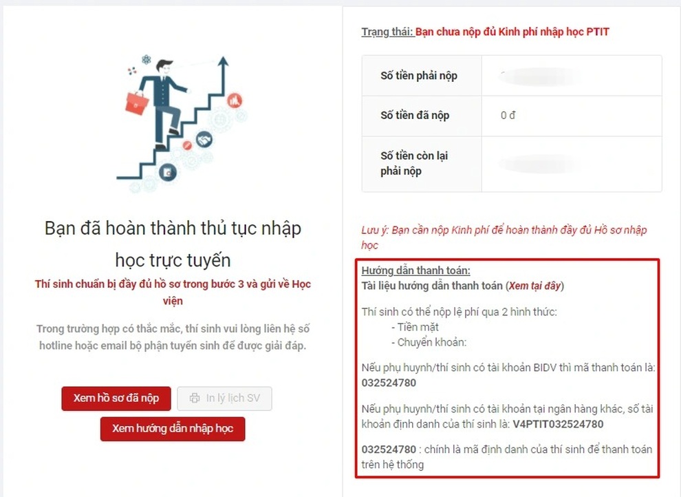 Học viện Công nghệ BCVT: Thí sinh nhập học bằng hình thức trực tuyến - 7 Học viện Công nghệ BCVT: Thí sinh nhập học bằng hình thức trực tuyến - 7