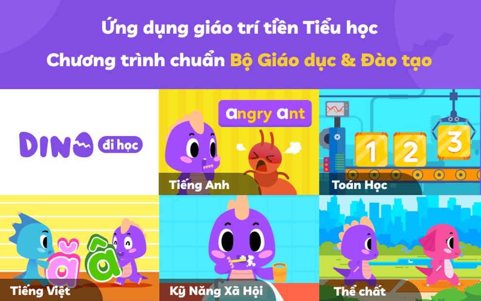 Giải pháp giáo dục cho trẻ - Gói gọn trong ứng dụng DINO đi học - 1 Giải pháp giáo dục cho trẻ - Gói gọn trong ứng dụng DINO đi học - 1