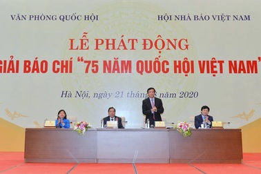Giải thưởng lớn cho Giải báo chí “75 năm Quốc hội Việt Nam”