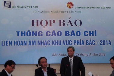 Họp báo liên hoan âm nhạc khu vực phía Bắc