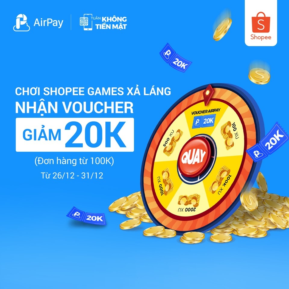 Đăng ký AirPay, ưu đãi lên đến 200K từ 26-31/12 - 3 Đăng ký AirPay, ưu đãi lên đến 200K từ 26-31/12 - 3