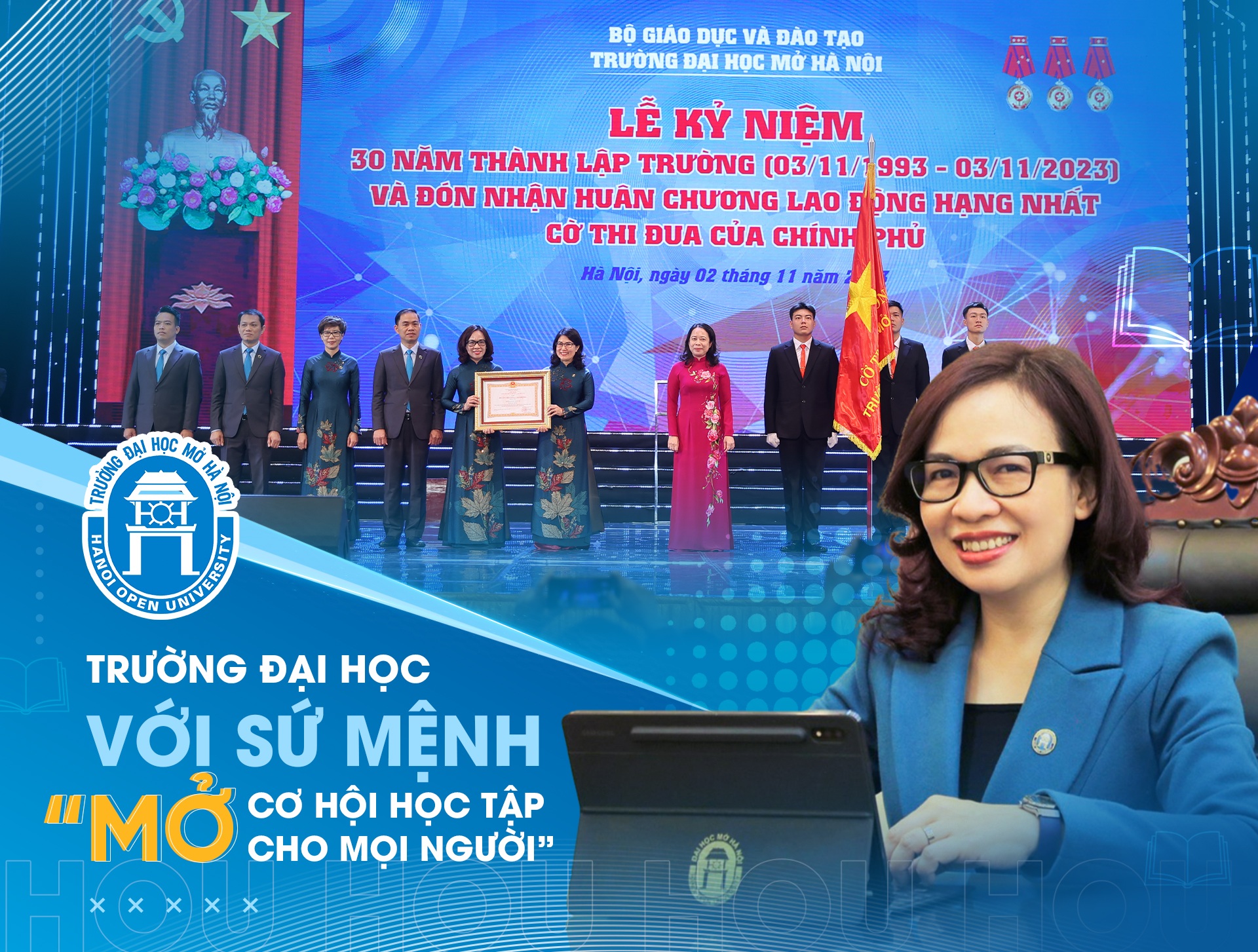 Trường đại học với sứ mệnh "Mở cơ hội học tập cho mọi người"