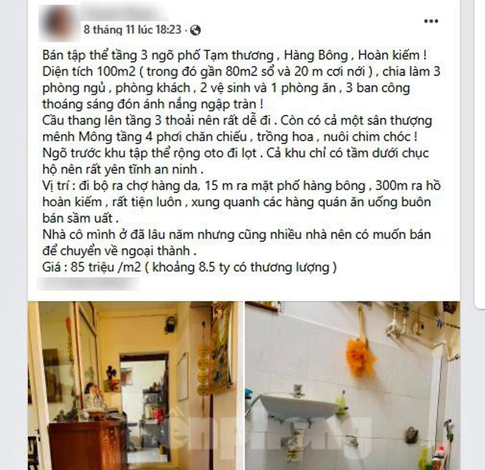 Căn hộ tập thể cũ ở Hà Nội được rao bán gần 9 tỷ đồng gây xôn xao - 1 Căn hộ tập thể cũ ở Hà Nội được rao bán gần 9 tỷ đồng gây xôn xao - 1