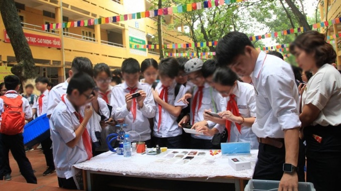 Một buổi tuyên truyền phòng chống ma túy dành cho học sinh.