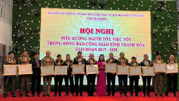 Thanh Hóa: Biểu dương người tốt, việc tốt trong đồng bào Công giáo - Ảnh 1.