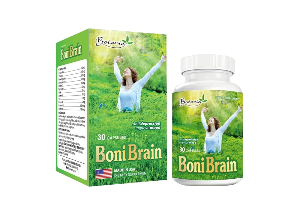 BoniBrain hỗ trợ cải thiện mất ngủ do rối loạn lo âu, trầm cảm - 1 BoniBrain hỗ trợ cải thiện mất ngủ do rối loạn lo âu, trầm cảm - 1