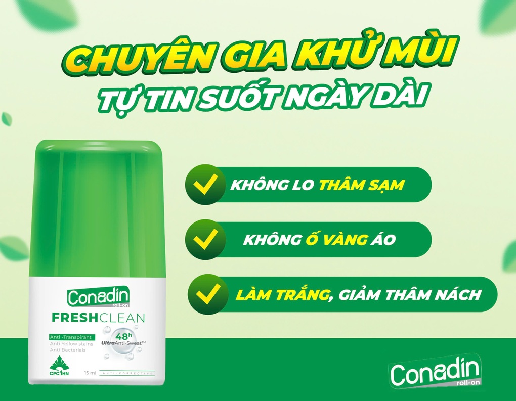 Conadin - giải pháp khử mùi cơ thể tiện lợi - 4 Conadin - giải pháp khử mùi cơ thể tiện lợi - 4
