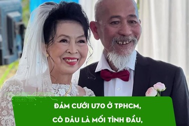 Đám cưới U70 ở TPHCM, cô dâu đợi chú rể suốt hơn 4 thập kỷ