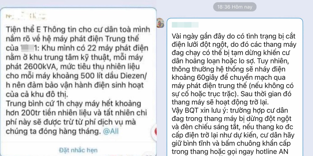 Khu chung cư nhà giàu ở Hà Nội chi 200 triệu đồng/giờ chạy máy phát điện - 3 Khu chung cư nhà giàu ở Hà Nội chi 200 triệu đồng/giờ chạy máy phát điện - 3