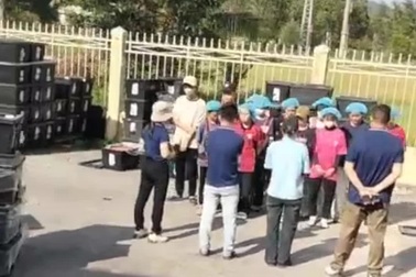 Công nhân sản xuất đồ chơi tại Huế được đưa ra giữa nắng phổ biến công việc