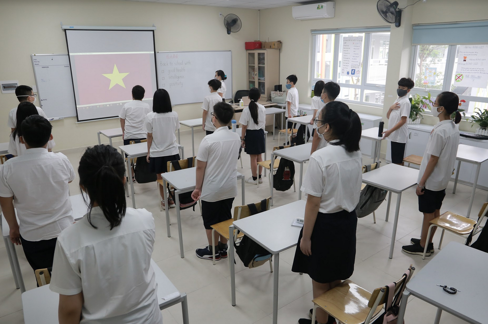Bữa ăn bán trú đầu tiên thời Covid-19 của học sinh Hà Nội - 7 Bữa ăn bán trú đầu tiên thời Covid-19 của học sinh Hà Nội - 7