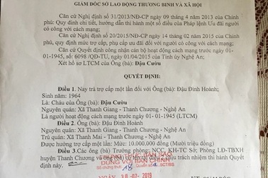 Hy sinh gần 90 năm vẫn chưa được công nhận liệt sĩ