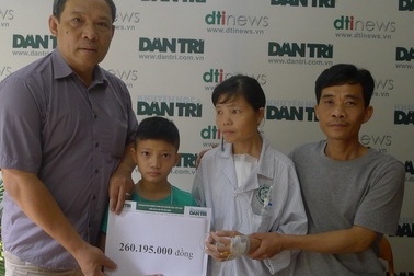 Hơn 260 triệu đồng đến với chị Nguyễn Thị Thu