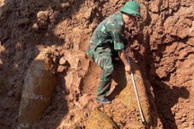 Phát hiện 3 quả bom M117 ở Bắc Ninh