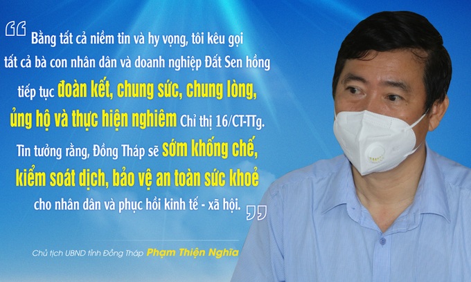 Chủ tịch UBND tỉnh Đồng Tháp kêu gọi toàn dân đồng lòng chống dịch Covid-19 - Ảnh 1.