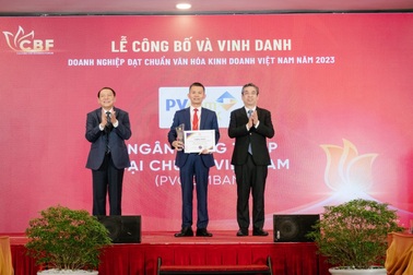 PVcomBank được vinh danh "Doanh nghiệp đạt chuẩn văn hóa kinh doanh Việt Nam"