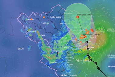 Áp thấp nhiệt đới mạnh cấp 6, giật cấp 8 đi vào Quảng Ninh - Hải Phòng
