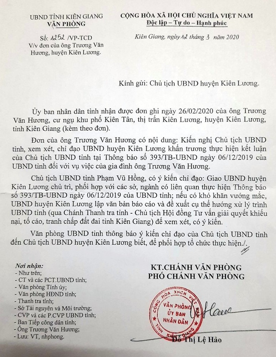 Bài 10: Chủ tịch tỉnh Kiên Giang yêu cầu bồi thường, dân mỏi cổ chờ! - 1 Bài 10: Chủ tịch tỉnh Kiên Giang yêu cầu bồi thường, dân mỏi cổ chờ! - 1