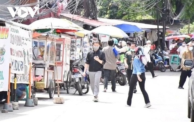 Đường phố Indonesia thời COVID-19. Ảnh: VOV-Jakarta.