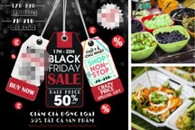 Cháo ếch cổ truyền, gà nướng vỉa hè 'học đòi' Black Friday