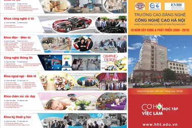 Trường Cao đẳng nghề Công nghệ cao Hà Nội thông báo tuyển sinh năm học 2019-2020