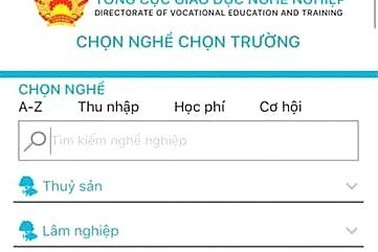 Thông tin mới về ứng dụng Chọn nghề - Chọn trường của Bộ LĐ-TB&XH