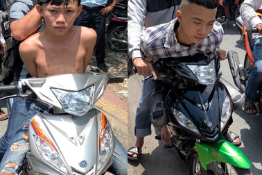 Hình sự đặc nhiệm truy đuổi 2 thanh niên cướp điện thoại