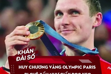 Huy chương vàng Olympic Paris bị chê xấu như giấy bọc kẹo