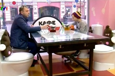 Café toilet ở thủ đô Moscow, Nga